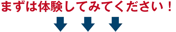 まずはお試し