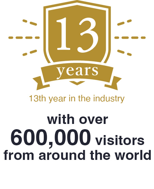12th anniversary of opening More than 550,000 customers in the world