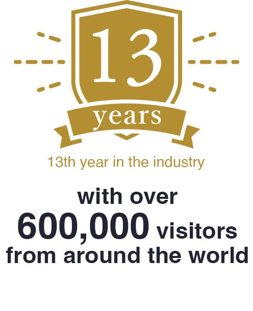 12th anniversary of opening More than 550,000 customers in the world