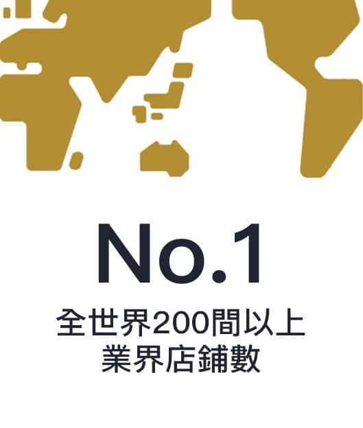 No.1 Number of Stores in the Industry